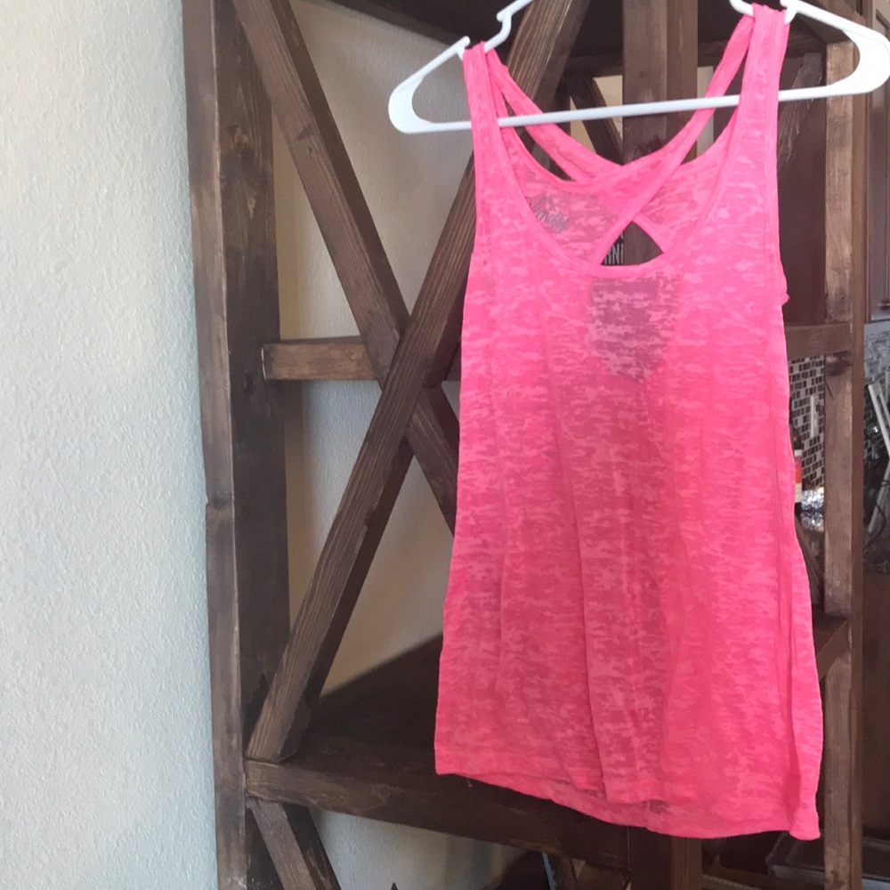 Neon pink Workout Tank